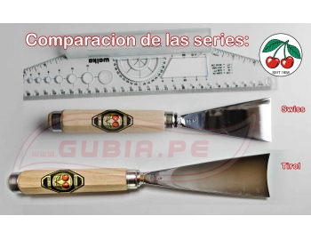 3185050-3185050, DOS CEREZAS, corte #5 / 50mm , modelo SWISS, Gubia Recta, curvada -2.