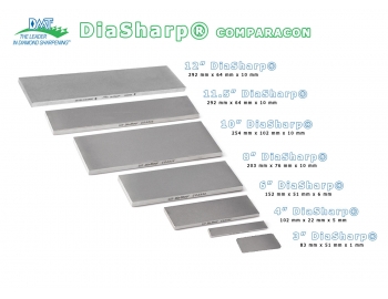 D3E-3"x2" Piedra de afilar grano 1200 diamante DMT DiaSharp D3E-2.