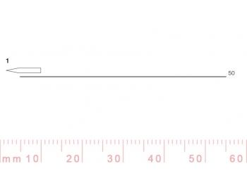 1/50-1/50, Pfeil, Gubia Recta corte 1, 50mm, doble bisel, plana-1.