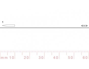 1/80-1/80, Pfeil, Gubia Recta corte 1, 80mm, doble bisel, plana-1.