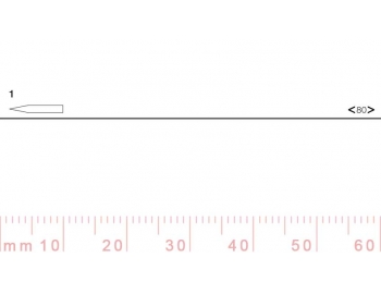 1/80-1/80, Pfeil, Gubia Recta corte 1, 80mm, doble bisel, plana-1.