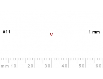 11/1-11/1, Pfeil, Gubia Recta corte 11, 1mm, cañón-1.