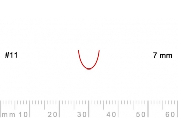 11/7-11/7, Pfeil, Gubia Recta corte 11, 7mm, cañón-1.