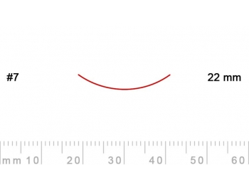 7/22-7/22, Pfeil, Gubia Recta corte 7, 22mm, curvada-1.