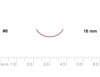 8/16-8/16, Pfeil, Gubia Recta corte 8, 16mm, curvada-1.