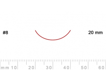 8/20-8/20, Pfeil, Gubia Recta corte 8, 20mm, curvada-1.