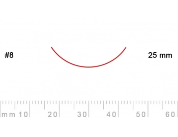 8/25-8/25, Pfeil, Gubia Recta corte 8, 25mm, curvada-1.