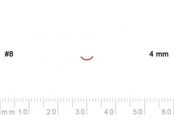 8/4-8/4, Pfeil, Gubia Recta corte 8, 4mm, curvada-1.