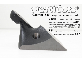 06P22.55-55° Cama para cepillo personalizado 2-3/8" Veritas 06P22.55-2.