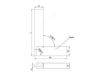 4707-150-Escuadra de ingenieros pelo con tope 150x100mm grado 2, INSIZE 4707-150-3.