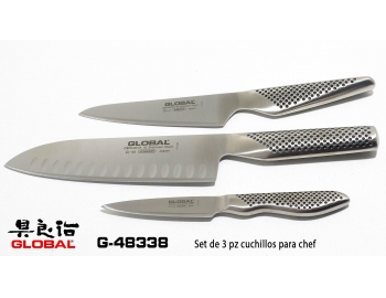 G-48338-3pz. Set cuchillos de chef Global G-48338-1.