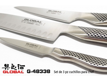 G-48338-3pz. Set cuchillos de chef Global G-48338-2.