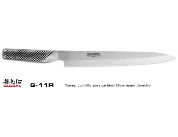 G-11R-Cuchillo Yanagi 25cm para sashimi mano derecho Global G-11R-1.