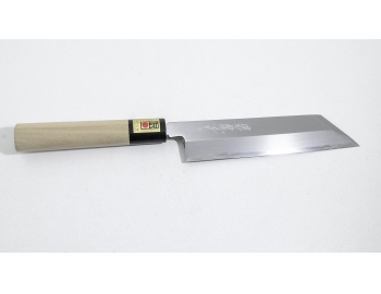 Imagen de cuchillo kiritsuke con acero alto carbono laminado japones