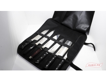GUB0030-Estuche de cuero para 6pz cuchillos Zanmai GUB00030-4.