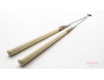 GUB0037-Palitos servir sushi Moribashi Chopsticks metal 21cm GUB0037-5.