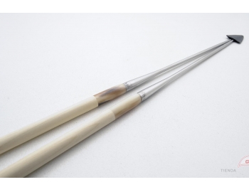GUB0037-Palitos servir sushi Moribashi Chopsticks metal 21cm GUB0037-6.