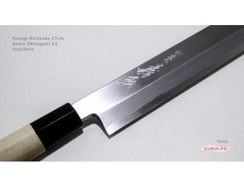 yk27w2-Cuchillo Yanagi-Kiritsuke 27cm acero Shirogami #2 Yoshihiro yk27w2-2.