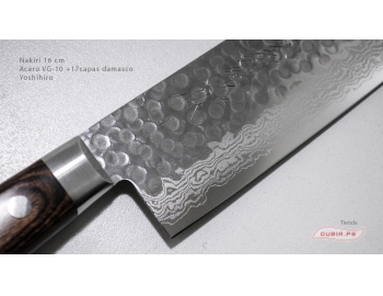 HAAn16-Cuchillo Nakiri 16cm acero VG-10+damasco Yoshihiro HAAn16-2.