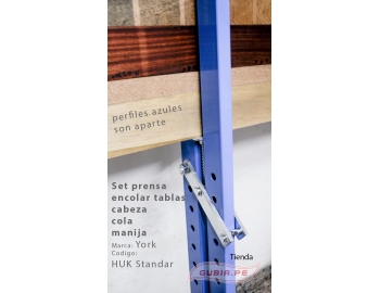 HUK Standard-Set prensa encolar tablas cabeza, cola y manija York HUK Standard-2.