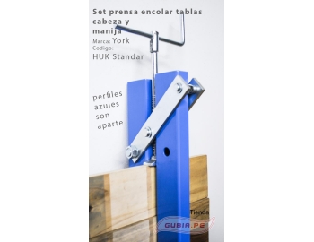 HUK Standard-Set prensa encolar tablas cabeza, cola y manija York HUK Standard-3.