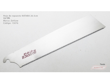 15076-Repuesto hoja de Kataba 26.5cm corte universal 15TPI Z-saw 15076-2.