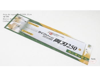 30210-Repuesto hoja de Ryoba 25cm doble filo 18TPI Z-saw  Z-aw 30210-1.