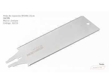 30210-Repuesto hoja de Ryoba 25cm doble filo 18TPI Z-saw  Z-aw 30210-2.