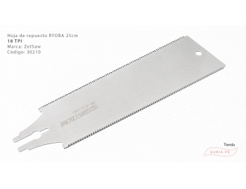 30210-Repuesto hoja de Ryoba 25cm doble filo 18TPI Z-saw  Z-aw 30210-2.