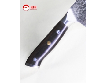 B13h-RS-Santoku 18cm acero 10Cr+damasco martillado 67capas Ebano B13h-RS-3.