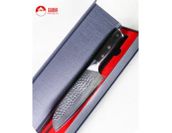 B13h-RS-Santoku 18cm acero 10Cr+damasco martillado 67capas Ebano B13h-RS-4.