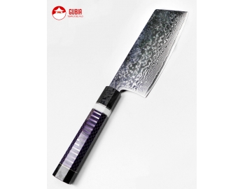 GUB0096-Cleaver Knife 15cm acero 10Cr+Damasco-1.