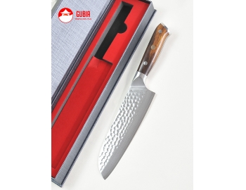 B13D-RS-Santoku 18cm acero 10Cr+Damasco martillado 67capas B13D-RS-4.