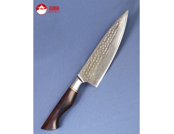 B30r-CS-21-Chef 21cm MASTER 14Cr+damasco RoseWoodB30r-CS-21-1.