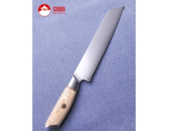 B37s-MB-Cuchillo de Pan 21cm Acero 10Cr inoxidable  XinZuo B37s-MB-1.