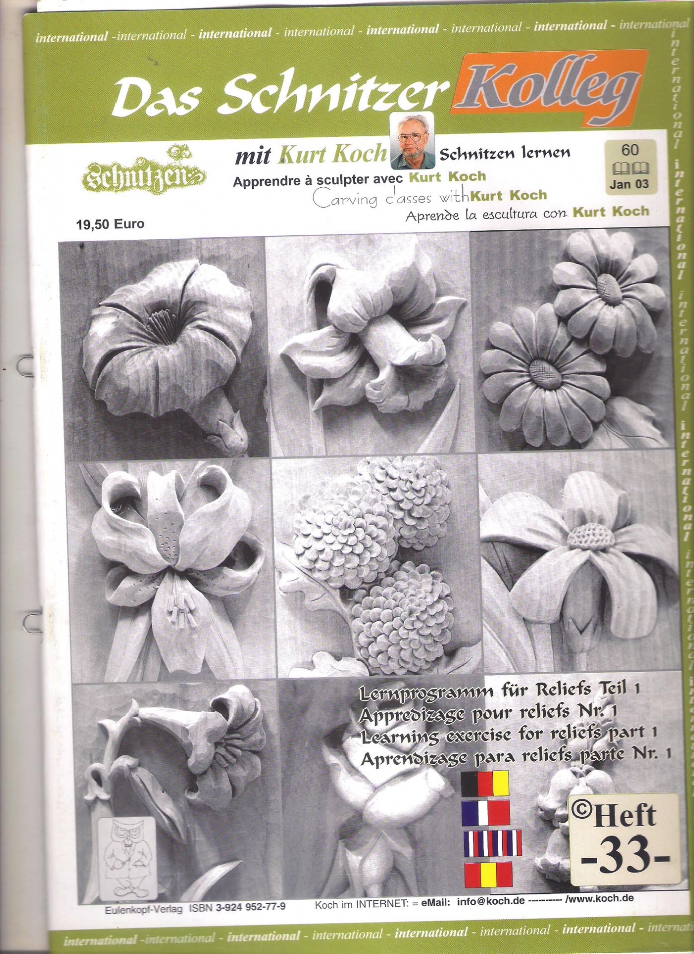 Koch_33-Revista KOCH 33 Aprende tallar en madera flores relieve avanzado-max-1.