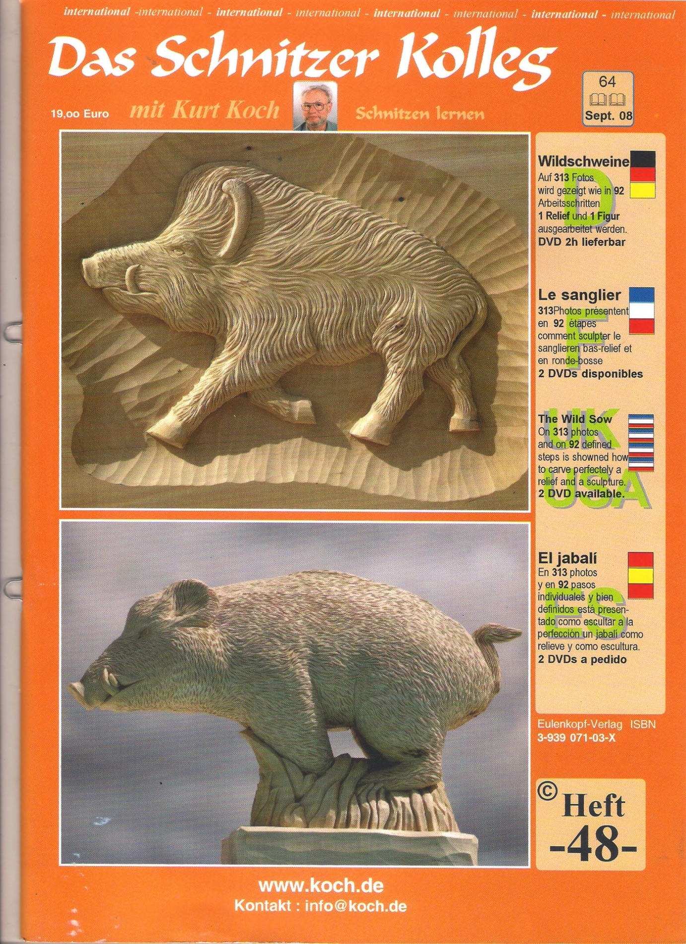 Koch_48-Revista KOCH 48 Aprende como esculpir o tallar animal chancho salvaje-max-1.