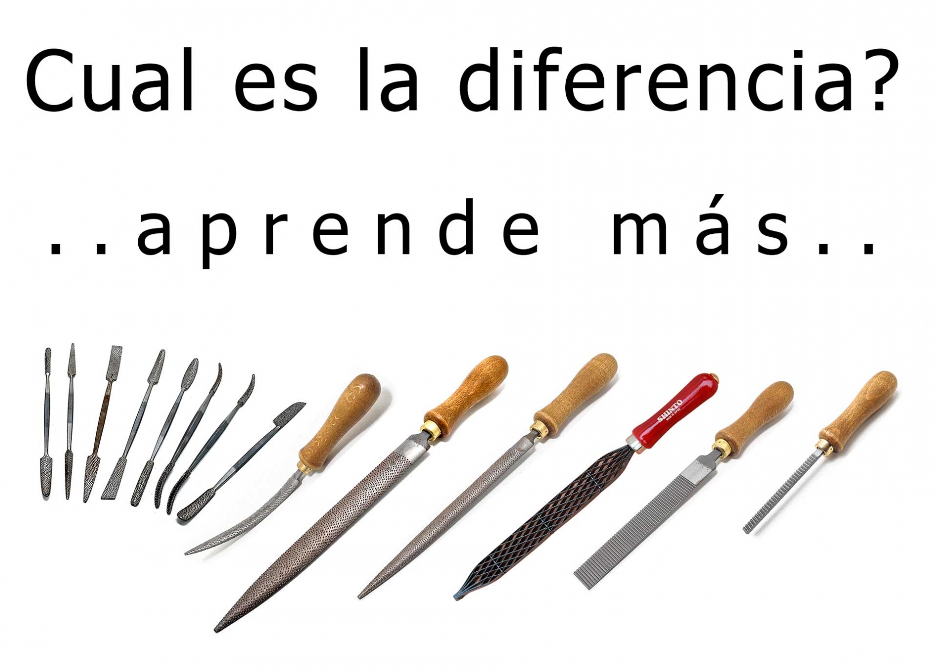 Cuál es la diferencia entre escofina codillo lima para madera