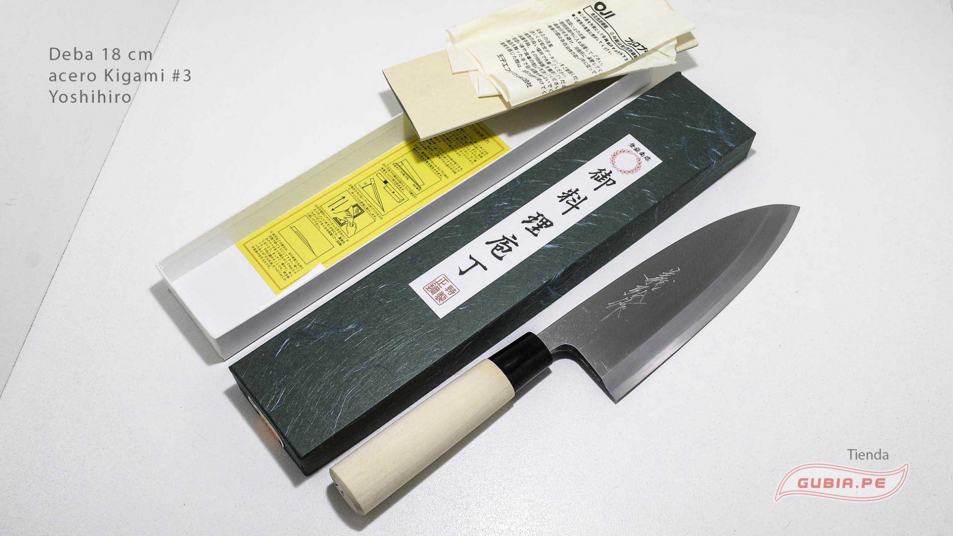 d18k3-Cuchillo Deba 18cm acero Kigami #3 Yoshihiro d18k3-max-7.