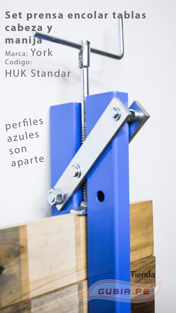 HUK Standard-Set prensa encolar tablas cabeza, cola y manija York HUK Standard-max-3.