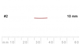 2/10-2/10, Pfeil, Gubia Recta corte 2, 10mm, semiplana.
