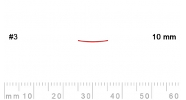 3/10-3/10, Pfeil, Gubia Recta corte 3, 10mm, semiplana.