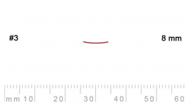 3/8-3/8, Pfeil, Gubia Recta corte 3, 8mm, semiplana.