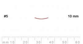 5/10-5/10, Pfeil, Gubia Recta corte 5, 10mm, semiplana.