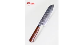 B9h-RS-Santoku 18cm acero 10Cr+Damasco martillado B9h-RS.