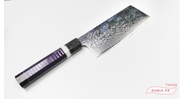 GUB0096-Cleaver Knife 15cm acero 1.4528+Damasco.