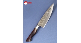 B30r-CS-21-Chef 21cm MASTER 14Cr+damasco RoseWoodB30r-CS-21.