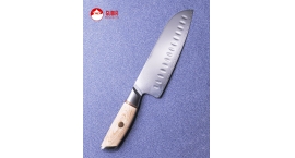 B37s-RS-Cuchillo Santoku 18cm Acero 10Cr XinZuo B37s-RS.