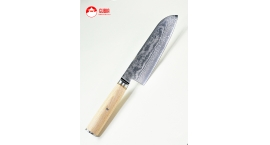 St18-406-Santoku 18cm S P R i N G 14Cr+Damasco St18-406.