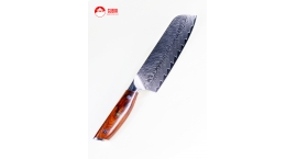 B27-RS-Santoku 18cm YI 10Cr+Damasco  B27-RS.